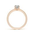 thumbnail image 2 of ANGARA Natural 1 ct Diamond Tapered Shank Engagement Ring in 14K Rose Gold for Women (Size-5.5mm| Color-K| Clarity-I3) | April Birthstone, Anniversary, Jewelry Gift for Women | Natural Diamond Ring, 2 of 9