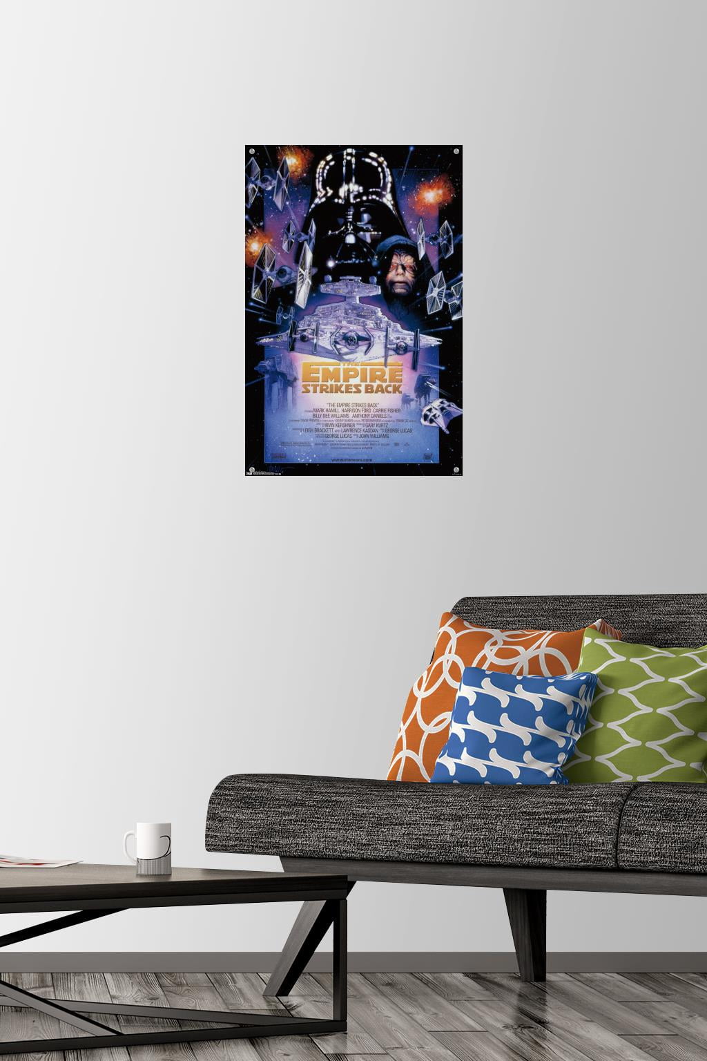 Star Wars: The Empire Strikes Back - One Sheet 2 Wall Poster with Push Pins, 14.725" x 22.375"