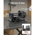 thumbnail image 2 of VEVOR Étau Inclinable, Largeur de Mâchoire 4,25 Pouces, Étau de Presse à Perceuse Portable, Inclinaison Réglable 090°, Construction en Fonte Durable, Étau d'Établi pour Menuiserie, pour Planches de Travail et Presses à Perceuse, Noir, 2 of 9