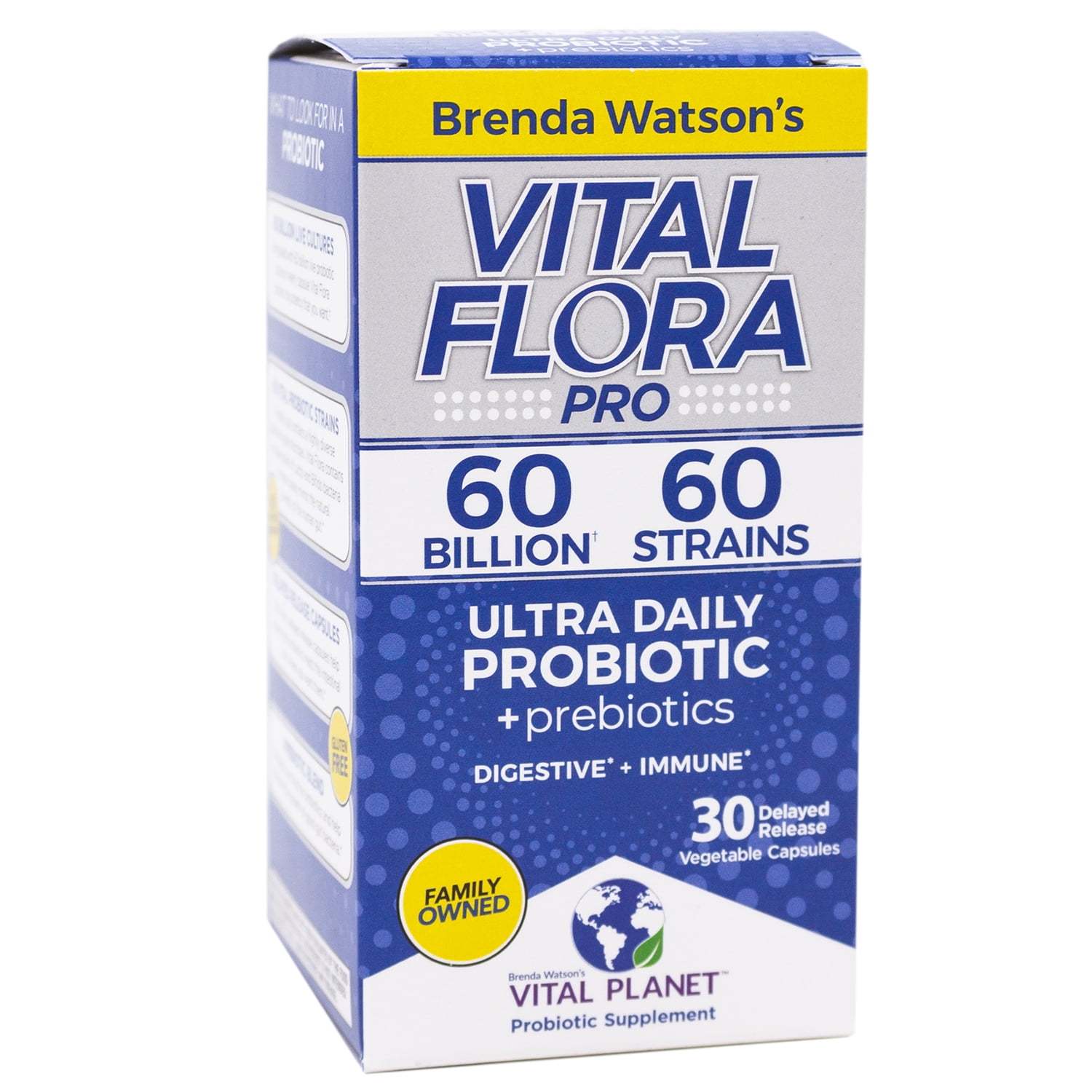 Vital Planet Flora 60/60 Probiotic Ultra Daily - 30 Capsules