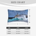 thumbnail image 6 of Bixox Lighthouse in Havana Printed Pillow Protector,Super Soft Ideal for Home,Guests,Rentals - 16"x24", 6 of 8