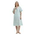 thumbnail image 4 of GLOBAL Womens Cotton Nightgowns Sleepwear Short Sleeve Pajama Dress Nightshirts, Sizes S to 3X, 4 of 6