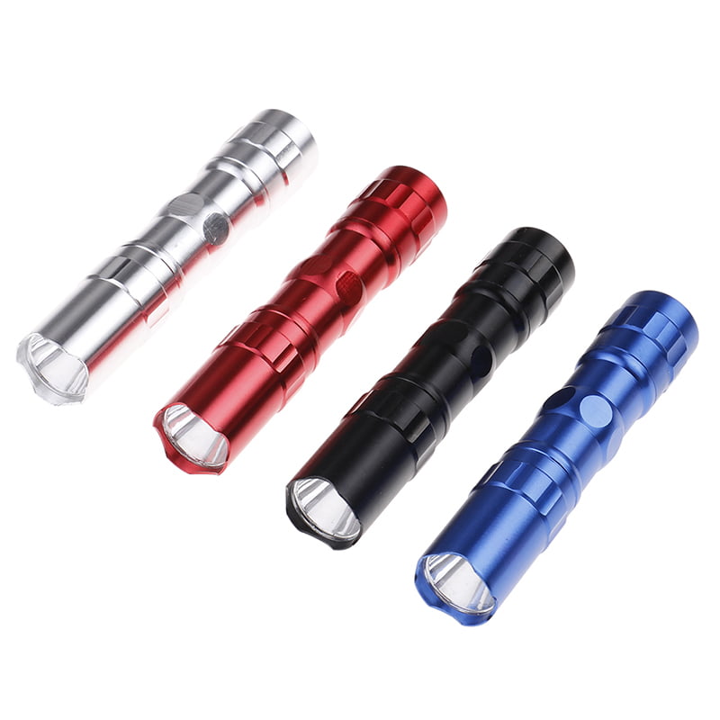 Waterproof Mini Portable Led Flashlight Pocket Aluminum Torch Lamp Light Battery 