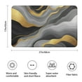 thumbnail image 3 of Gray and Gold Marble Gold Dots Pattern Bathroom Rugs Mat,Non Slip Microfiber Bathroom Rug,Rubber Backing,Soft Bathroom Mats for Bathroom Floor,Tub and Shower,17x27in(43x68cm), 3 of 5
