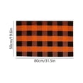 thumbnail image 4 of LEFXSMR Large Plaid Welcome Mat, 31.5*19.9 inch Thanksgiving Non-Slip Front Door Mat, Hand-Woven Washable Outdoor Rug Entrance Fall Decor, 4 of 9