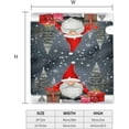 thumbnail image 3 of Merry Christmas Gnome Xmas Gifts Winter Snowflakes Mailbox Covers Magnetic Christmas Post Box Cover Wraps Large Size 25.5x21 Inches for Garden Yard Decor, 3 of 6