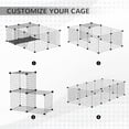 thumbnail image 3 of Small Animal Cage Rabbit Cage with Door Guinea Pig Playpen Small Animal Fence for Bunny Chilla Freret Chilla Indoor and Outdoor Use Total Panels x x &, 3 of 9