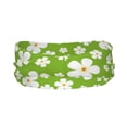 thumbnail image 2 of Yiaed Green White Flowers Print Sports Headbands,Moisture Wicking Workout Headband, Sweatband Headbands for Running,Cycling for Women and Men, 2 of 8