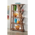 thumbnail image 6 of Coast To Coast Imports Knoll Acacia Solid Wood Brown Vinegar Finish Etagere, 6 of 6