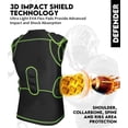 thumbnail image 2 of Exxact Sports Defender Adult Padded Football Shirt - Football Rib Protector with Shoulder & Spine Football Pads, 5-Pad Football Compression Shirt (Black, Adult X-Large), 2 of 7
