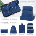 thumbnail image 5 of Oufan Hardshell Luggage Sets 3 Pieces with TSA Lock, Lightweight Luggage Travel Set with Spinner, 24IN+Handbag+Cosmetic Case, Black, 5 of 7