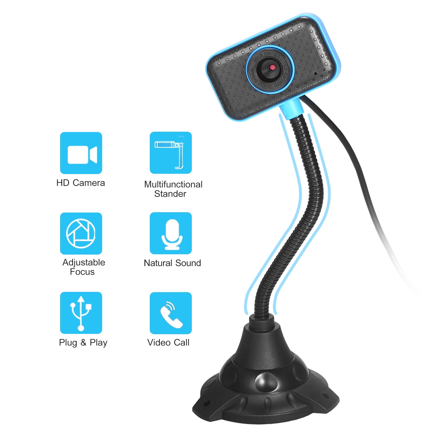 HD cam USB Desktop Laptop Camera Mini Plug and Play Video Calling