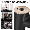 thumbnail image 6 of Syenll Massage Gun, Massage Gun Deep Tissue, Percussion Massage Gun with 4 Heads and 6 Speeds, Handheld Massager for Athletes Pain Relief, Black, 6 of 8