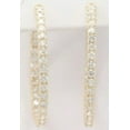 thumbnail image 5 of 3CT Round Cut Lab Created Diamond Inside-Out Hoop Earrings In 14K Yellow Gold Plated, 5 of 5