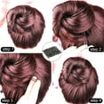 thumbnail image 4 of Horquillas para el cabello en forma de U, 130 horquillas para moño para mujer, con caja de almacenamiento, (2,4 pulgadas), (negro), 4 of 7