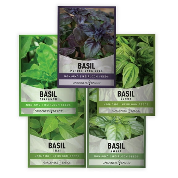 Basil Seeds For Planting | 5 Variety Pack