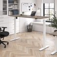 thumbnail image 1 of Scranton & Co Engineered Wood 72W Adjustable Standing Desk in Modern Hickory, 1 of 7