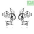 thumbnail image 1 of TrustDavis-pendientes de plata de ley 100% 925 auténtica para mujer, joyería para mujer, dulce regalo de Navidad para niñas y adolescentes, DA01, 1 of 5