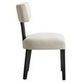 thumbnail image 2 of Pemberley Row Fabric Ivory Black Dining Chairs Armless Solid Wood 22.5" x 20.5" x 33.5" Assembly Required, 2 of 11