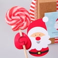 thumbnail image 6 of Visland 50Pcs Lollipop Card Stocks Cartoon Decorative Lollipop Package Paper Jam Xmas Lollipop Gift Wrapping Cards for Christmas, 6 of 7
