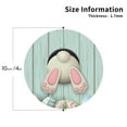 thumbnail image 3 of Bingfone Vintage White Bunny Bottom And Easter Eggs Leather Drinks Coasters With Set Of 6,Suitable For Home Kitchen,Coffee Cup Coasters Home Gift, 3 of 9