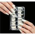 thumbnail image 4 of White Oval Acrylic Nail Tips 12 Size for Acrylic Nature Nail Tools Natural Nails Tips Square Long Gel Tips Professional Gel Nail Extension Manicure Salon At Home, 4 of 5