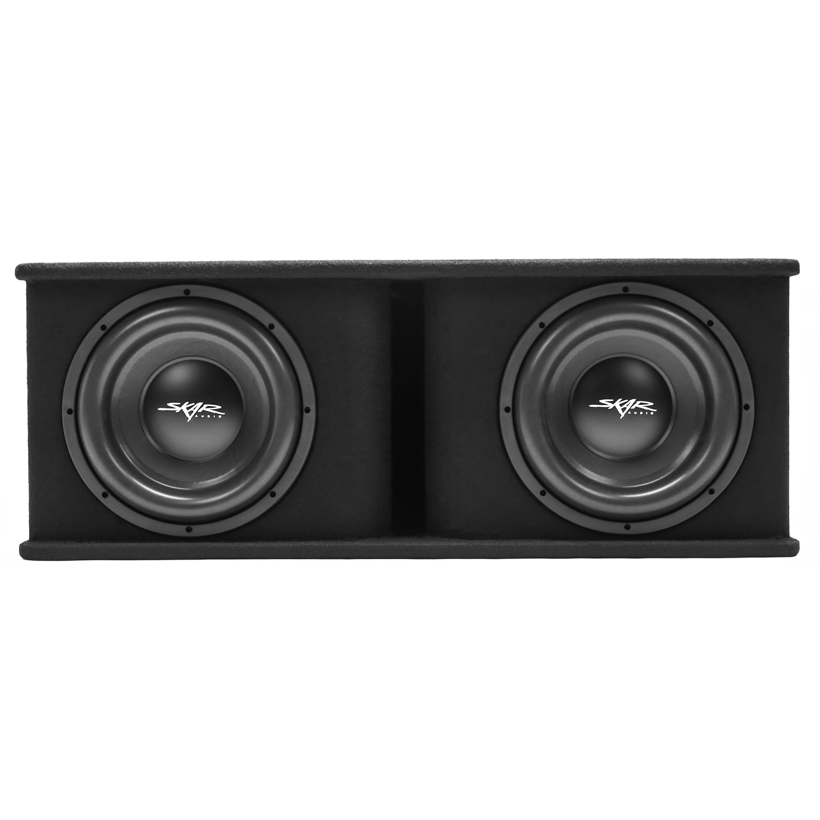 Skar Audio SDR-2X12D4 Dual 12" 2,400 Watt Loaded SDR Series Vented Subwoofer Enclosure with Black Carpet - image 2 of 6