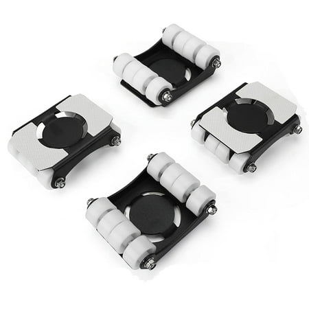 

4 Pack Heavy Duty Furniture Lever 660 Lbs Load Capacity Appliance Roller Wheels Sliders