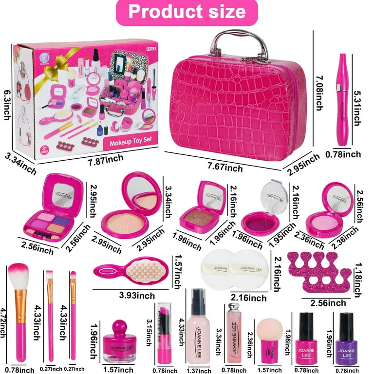  21 Pcs Pretend Purse for Little Girls, My First Play Purses Toy  Set for Princess with Handbag, Accessories, Make up Toys, Birthday for Baby  Toddler Kid Girl Ages 1 2 3