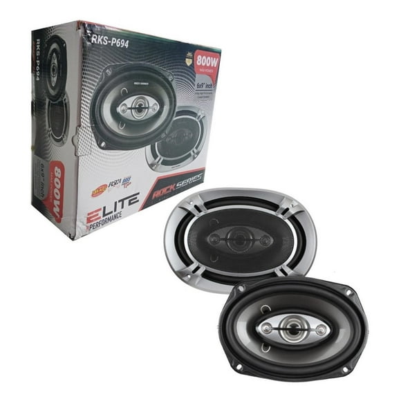 Bocinas Coaxiales Rock Series RKS-P694 280 Watts 6x9 Pulgadas 4 Vías 70 Watts RMS Rock Series RKSP694