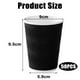 thumbnail image 5 of Vasos de café de 12 oz - Paquete de 50, Vasos desechables, Vasos de papel corrugado de 12 oz, Vasos de agua con aislamiento de pared corrugada, Sin tapas, Para bebidas frías/calientes, 5 of 5