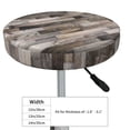 thumbnail image 4 of Naloa Wooden Texture Round Bar Stool Cushion Cover 12-14 inch, Fits Kitchen, Office, Restaurant Chairs - 12 inch, 4 of 7