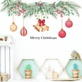 thumbnail image 5 of Merry Christmas Quotes Wall Decals, Happy New Year Quotes Stickers, Christmas Tree Mistletoe Stars Fireworks Candle Snowflake Wall Art for Christmas Party Supplies Window Clings Door fridge, 5 of 6