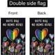 thumbnail image 5 of Bandera de jardín "El odio no tiene cabida aquí", de arpillera de doble cara, de 30 x 45 cm, con un pequeño corazón de amor arcoíris, ideal para gays, lesbianas, LGBT y pansexuales. Ideal para, 5 of 8