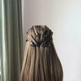 thumbnail image 2 of Crystal Flowers Sweet Cute Bangs Side Barrettes Elastic Duckbill Hair Clip Hair Casual Hollow Accessories, 2 of 5