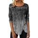 thumbnail image 1 of Gibobby Blusas De Mujer Camiseta de manga larga suelta con cuello redondo y estampado a la moda para mujer（Gris， XL), 1 of 5