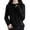 Black, variant on Women's Soft Hooded Pullover Sweater Fashion Knitted Long Sleeve Sweaters For Women Solid Color Fall Classic Soft Sweaters /Khaki