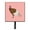 Pink, variant on Bourbon Red Turkey Hen Green Leash or Key Holder - Green