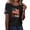 Black, variant on Women Independence Day T-shirt the 250th Anniversary Shirt for Women of The United States Casual Crew Neck Top Suitable for Celebrating American Anniversaries.