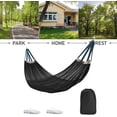 thumbnail image 3 of Hamac de Camping, Portable et Léger avec Sangles d'Arbre - Filet en Nylon 102,3 x 51,1 Pouces Supporte 440lbs, pour Extérieur, Randonnée et Voyage, 3 of 6