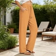 thumbnail image 4 of Inleife Womens High Waist Quick Dry Pants Summer Ladies Drawstring Elastic Waist Breathable Casual & Comfy Trousers, 4 of 6
