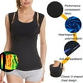 thumbnail image 6 of Lilvigor Women Sauna Suit Sweat Vest Workout Waist Trainer Fat Burn Hot Polymer Heat Trapping Shirt Body Shaper Weight Loss Top, 6 of 7