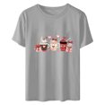 thumbnail image 4 of Lmnyox Women's T Shirt Heart Graphic Print Fashion Tee Short Sleeve Crew Neck Vacation Shirts Clothes 2025, 4 of 5