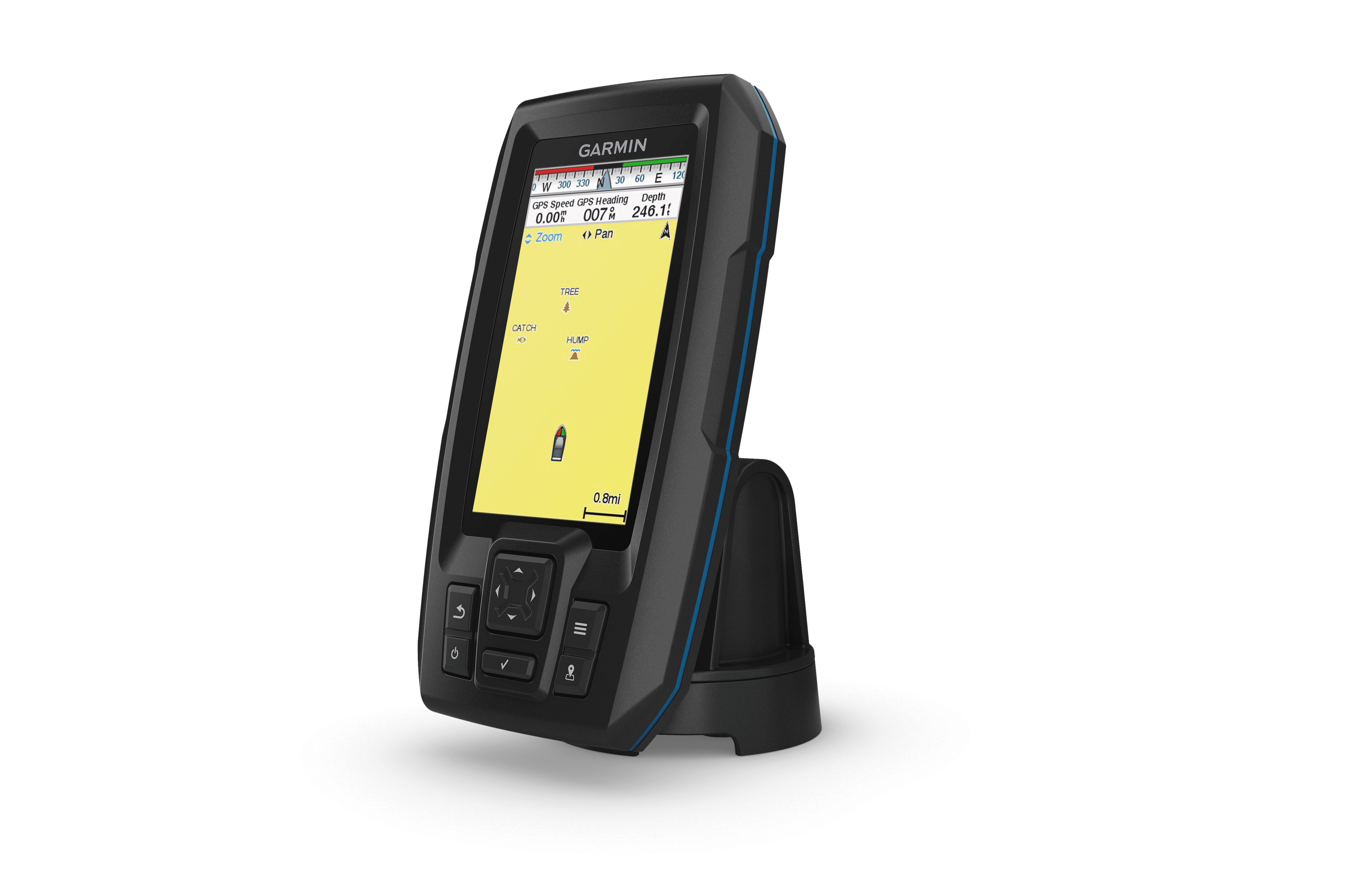 Garmin STRIKER Vivid 4cv, Easy-to-Use 4-inch Color Fishfinder and Sonar Transducer, Vivid Scanning Color Palettes