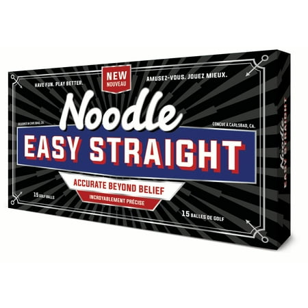 Noodle Straight Golf Balls, 15 Pack