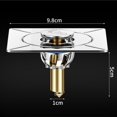 thumbnail image 4 of BCLONG Brass Foot Operated Square Floor Drain Fast Drainage Press Pedal Sewer Strainer, 4 of 10