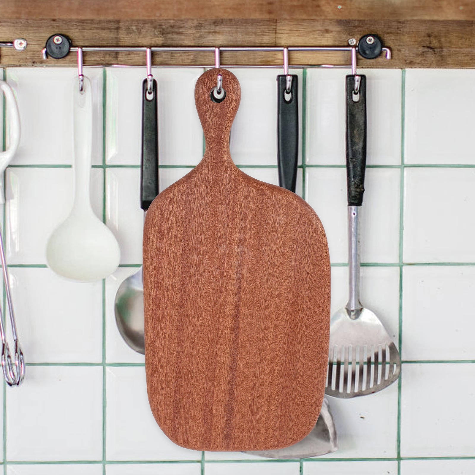 PAMINGONO Rectangular Chopping Board 1Set for Kitchen Use Wooden with Cutting and Kneading