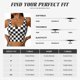 thumbnail image 5 of Fotbe Black and White Checkerboard Sujetador Deportivo Largo sin Aros para Mujer con Almohadillas y Soporte Medio, Transpirable y Absorbente, Camiseta Tipo Chaleco o Tank Top-Large, 5 of 8