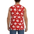 thumbnail image 4 of Daiia Maple Leaves Printed Men's Tank Tops,Casual Soft Sleeveless Gym Muscle Shirts Bodybuilding Tee-Small, 4 of 8