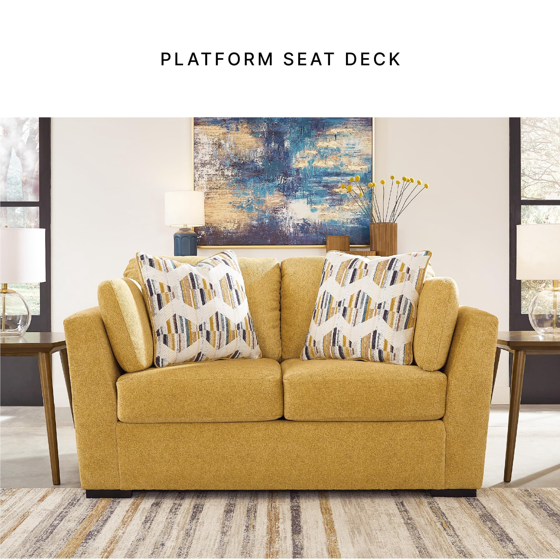 Signature Design by Ashley Keerwick Yellow Loveseat